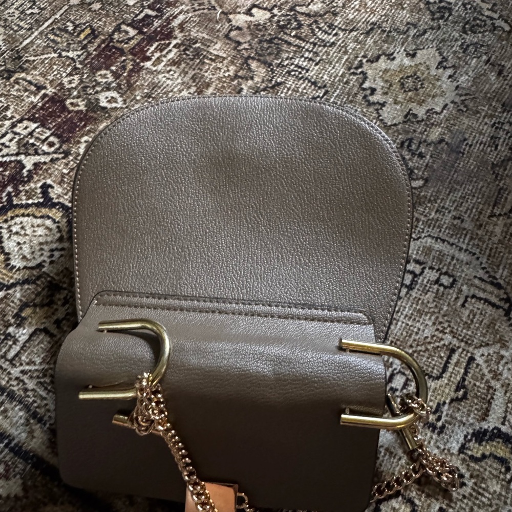 Chloe Brown Crossbody Bag with Gold Hardware - Picture 6 of 6